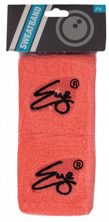 Eye Wristband Peach with Black Logo 2 szt.